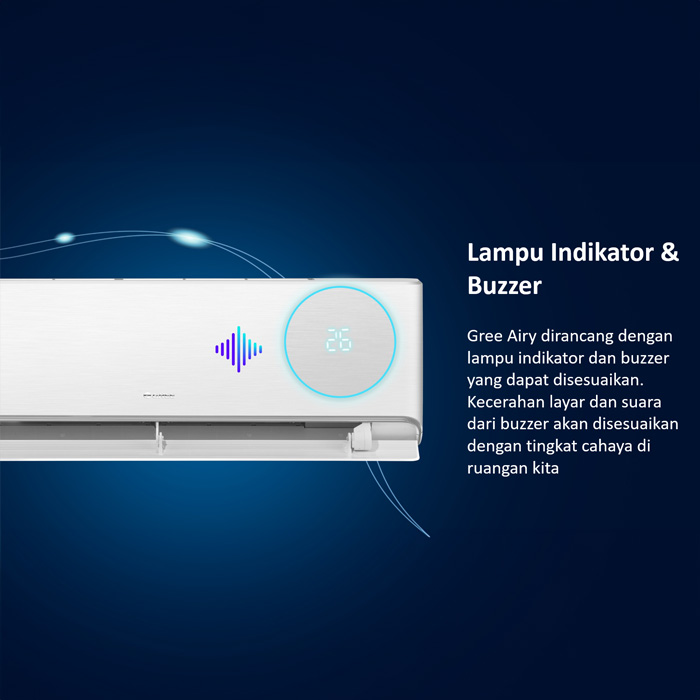 Gree AC Split Inverter Airy Series 2 PK - GWC-18AIRY